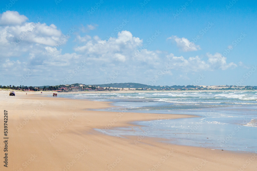 coast line of Genipabu beaches in Natal Brazil