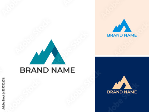 ILLUSTRATION MOUNT. MOUNTAIN SIMPLE LOGO ICON DESIGN VECTOR