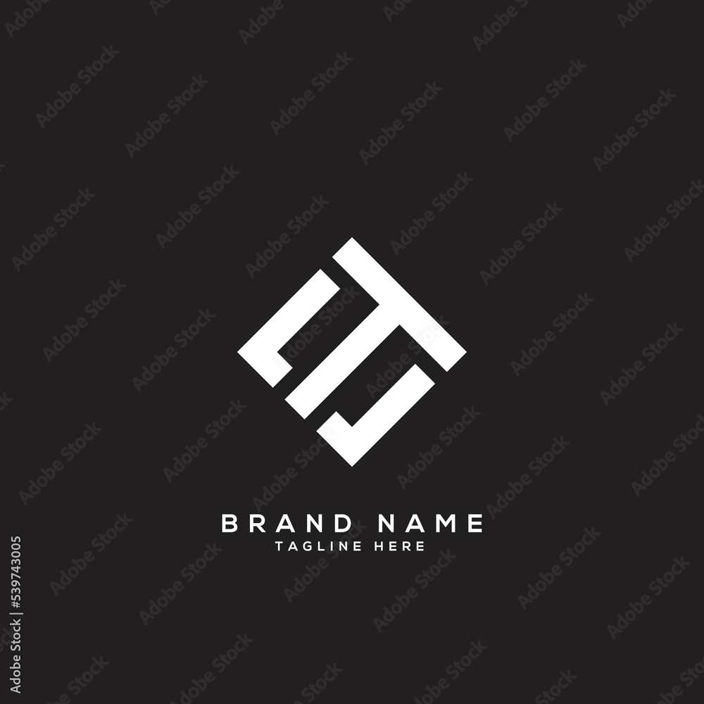 Minimal Creative Unique Style Letter Tc Ct Logo Monogram Line Art