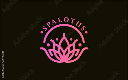 LOTUS SPA AND BEAUTY LOGO DESIGN