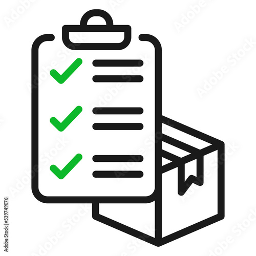 Inventory, warehouse and logistics line icon. Inventory Control Vector illustration.