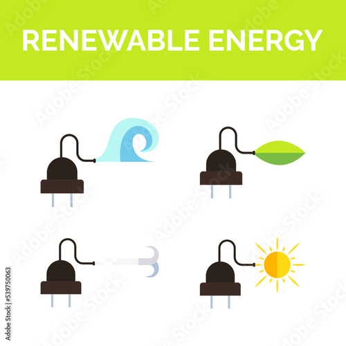 Renewable solar energy vector icon illustration line colored EPS 10. Conversion power from sunlight into electricity. Eco awareness sign. Environment day concept. Isolated on white for web, app, dev