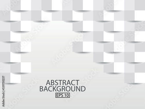 White abstract texture. Vector background 3d paper art style can be used in cover design, book design, poster, cd cover, flyer, website backgrounds or advertising.