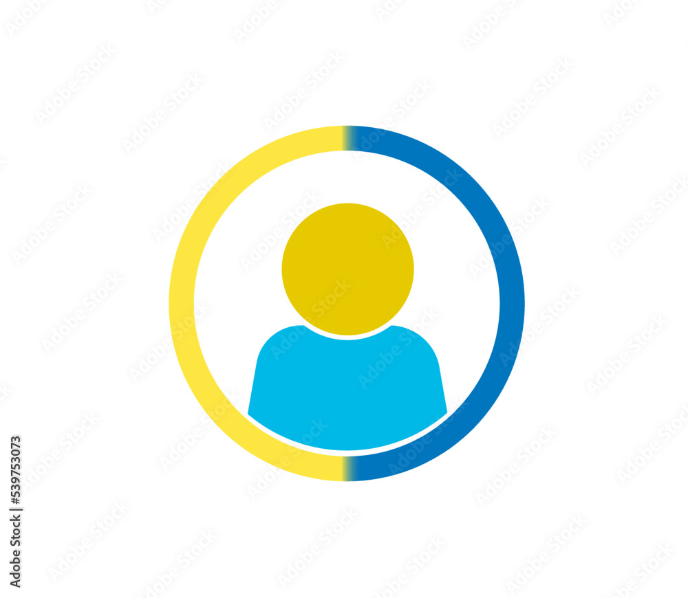 Flat vector icon profile (face, user, avatar). Flat vector icon profile (face, user, avatar).