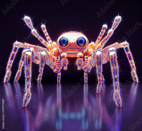 Fotografiet glass spider robot