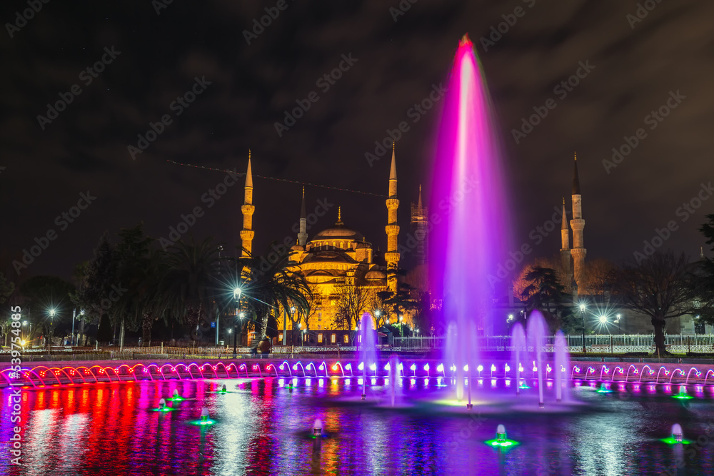 Night view of the Istanbul