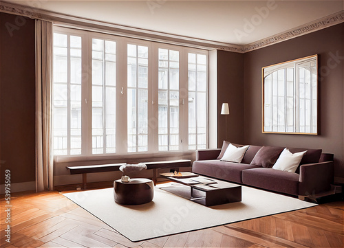 Elegant apartment living room