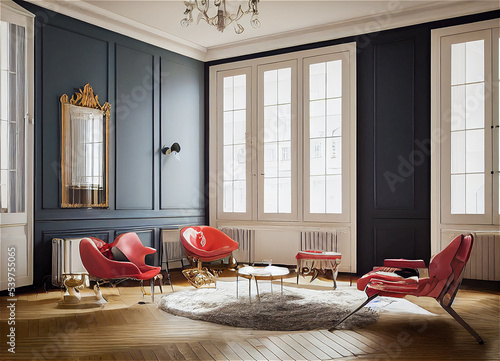 Elegant apartment living room