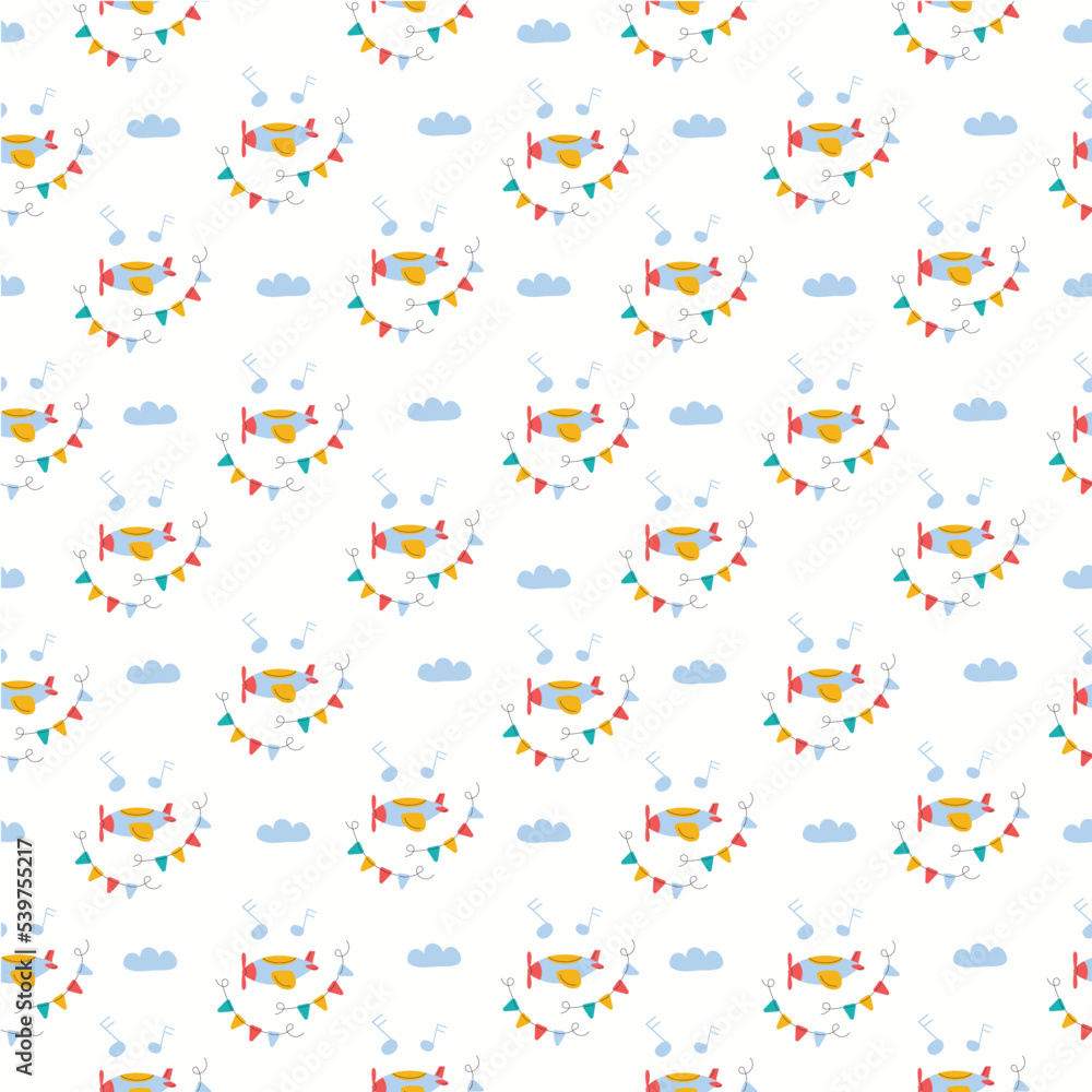 Pattern a child's toy aeroplane. Vector Pattern a child's toy aeroplane. Vector