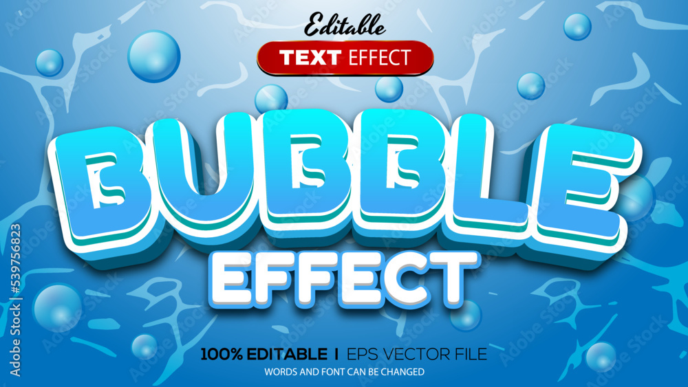 3D bubble text effect - Editable text effect 3D bubble text effect - Editable text effect