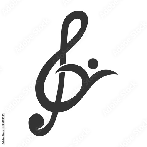 Music abstract logo Icon Illustration Brand Identity