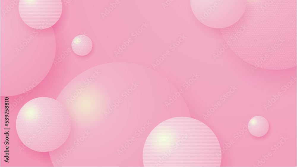 Abstract soft pink background with bubble bokeh and circle Abstract soft pink background with bubble bokeh and circle