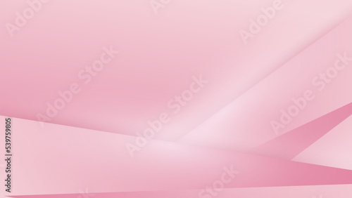 Abstract pink minimal background with geometric shape, light, stripe, wave, curve, triangle, and circle. Valentine's day concept background. Vector illustration.