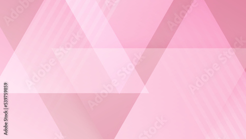 Abstract pink minimal background with geometric shape, light, stripe, wave, curve, triangle, and circle. Valentine's day concept background. Vector illustration.
