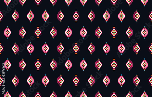 ikat pattern seamless,Tribal ethnic texture,design for printing on products,traditional for background,scarf,clothing,wrapping,fabric,carpet,wallpaper,batik,embroidery style.vector illustration.