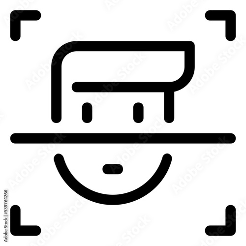 face scanning icon