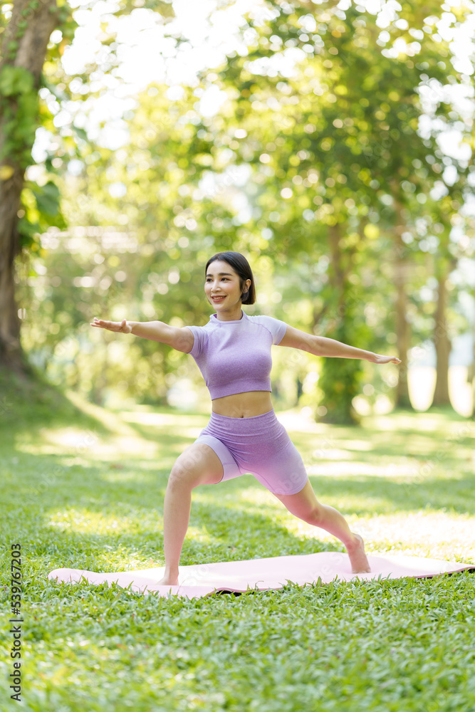 Pretty slim perfect body asian women wear sportswear to playing basic yoga compose. Pretty slim perfect body asian women wear sportswear to playing basic yoga compose.