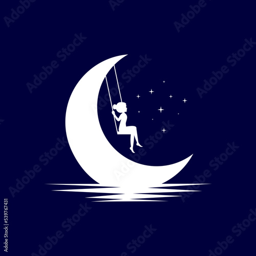 girl playing swing logo
