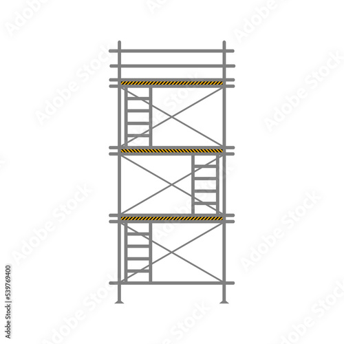 Scaffolding construction flat line icon vector.
