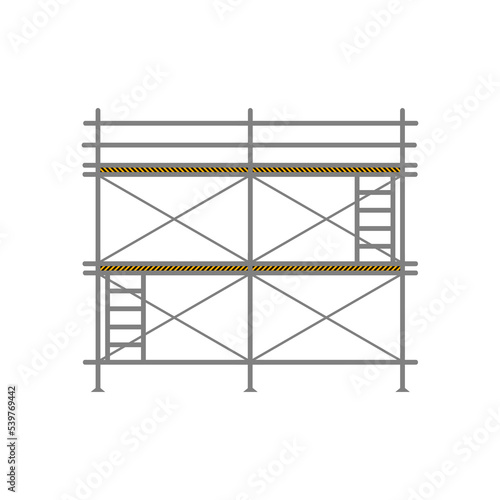 Scaffolding construction flat line icon vector.