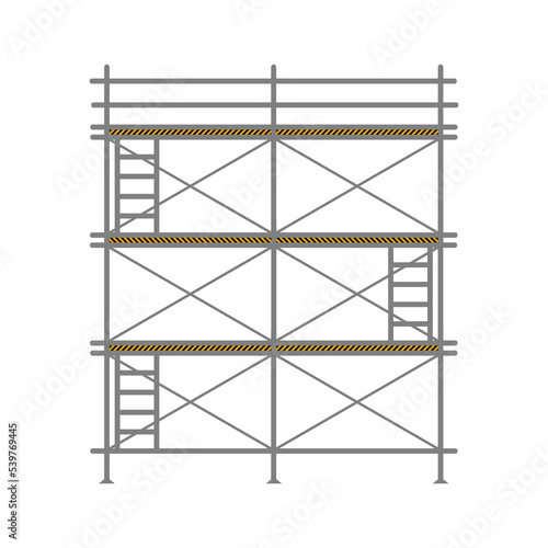 Scaffolding construction flat line icon vector.