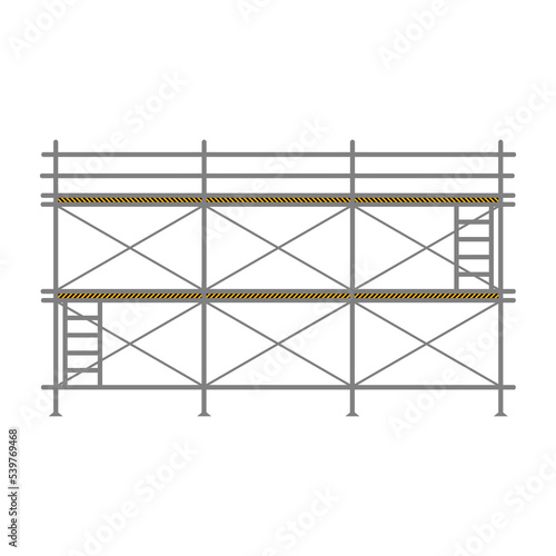 Scaffolding construction flat line icon vector.