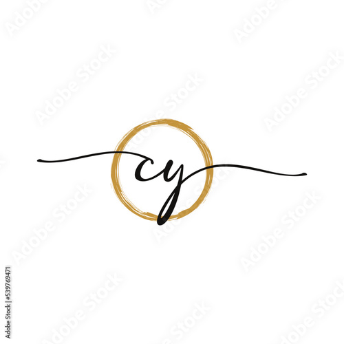 Letter C Y Initial Beauty Logo Template © waniperih