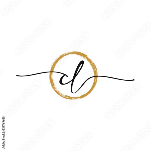 Letter C L Initial Beauty Logo Template
