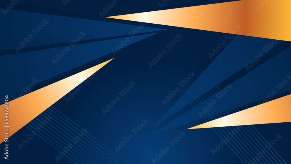 Abstract blue and gold shapes background Abstract blue and gold shapes background