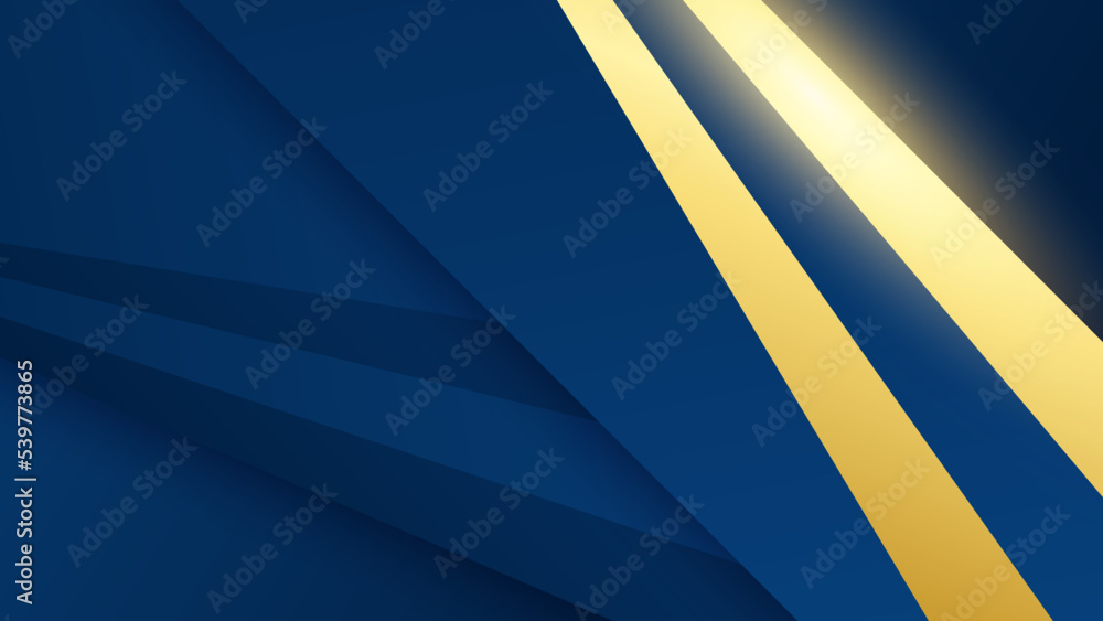 Abstract blue and gold shapes background Abstract blue and gold shapes background
