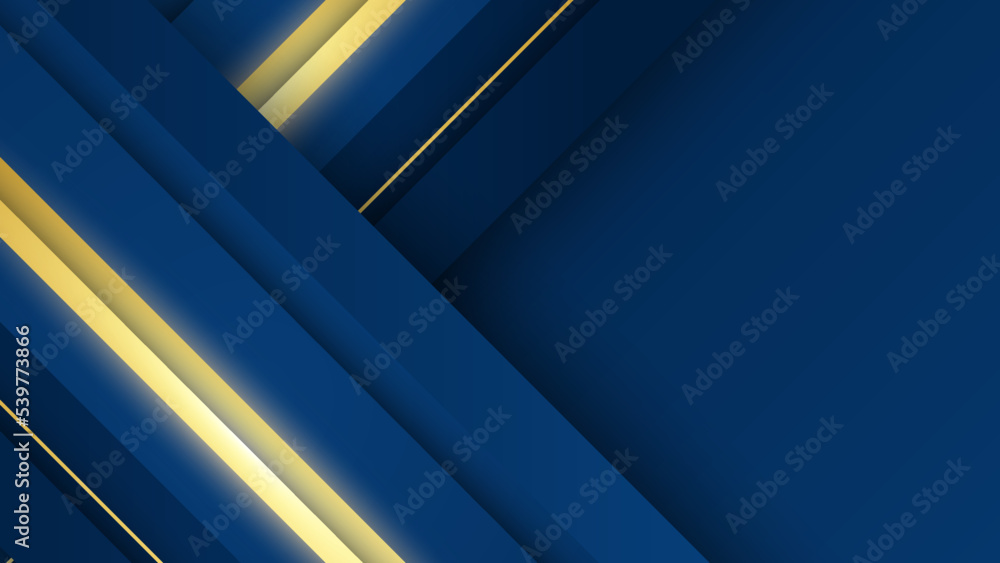 Abstract blue and gold shapes background Abstract blue and gold shapes background