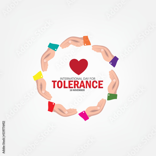 Vector Illustration of International Day of Tolerance. Simple and Elegant Design