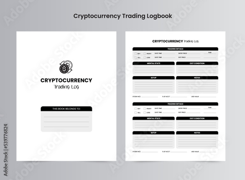 Cryptocurrency Trading Logbook KDP Interior 