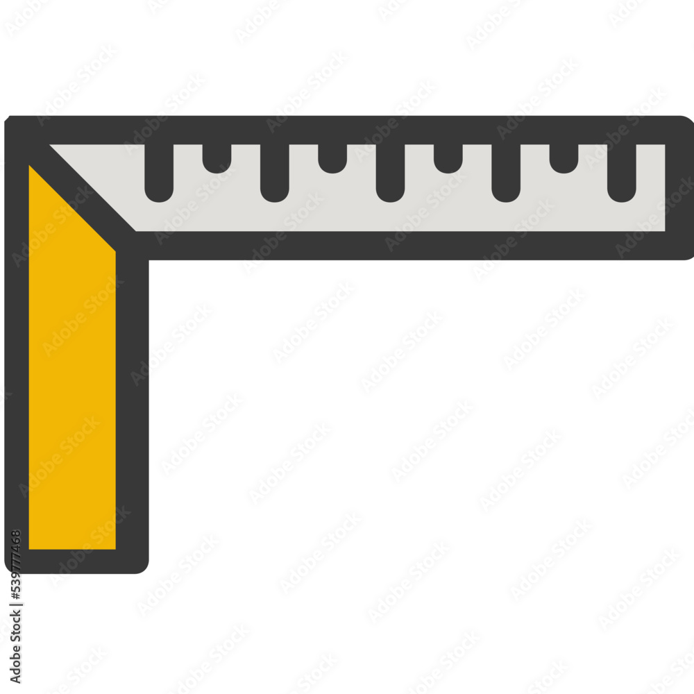 Fototapeta premium ruler tools icon