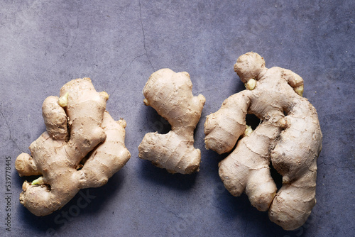 Close up of Gingers on chopping board.