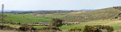 Panorama del valle de Antequera, Málaga, Andalucía, España