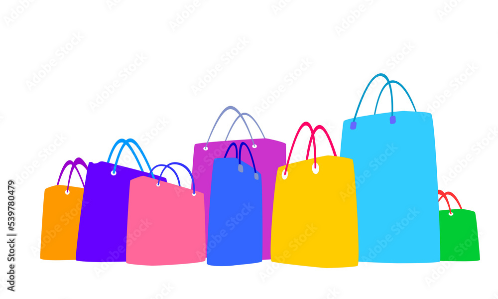custom made wallpaper toronto digitalDecorative composition with the image of bags for products and packages for shopping, winter sale design, promotion, shopping, shopping design, offer, sale offer, decorative, promotional