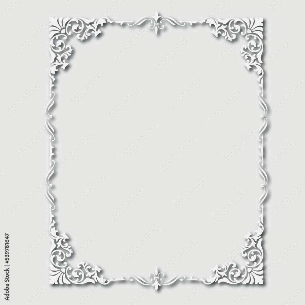 Frame, in the style of an ornament, Vector illustration eps 10, Art. Frame, in the style of an ornament, Vector illustration eps 10, Art.