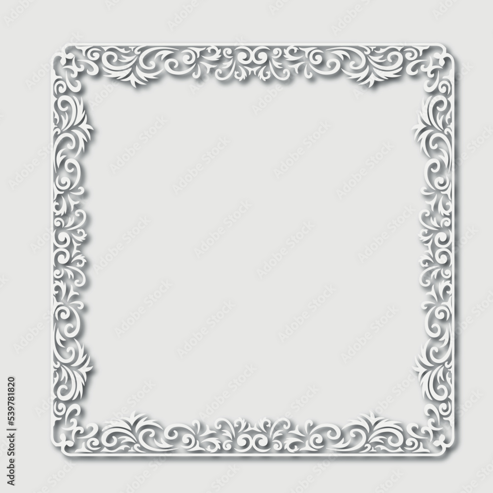 Frame, in the style of an ornament, Vector illustration eps 10, Art. Frame, in the style of an ornament, Vector illustration eps 10, Art.