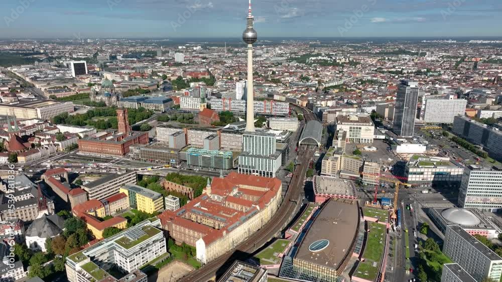City of Berlin, Germany from above.Aerial view of cityscape showing ...