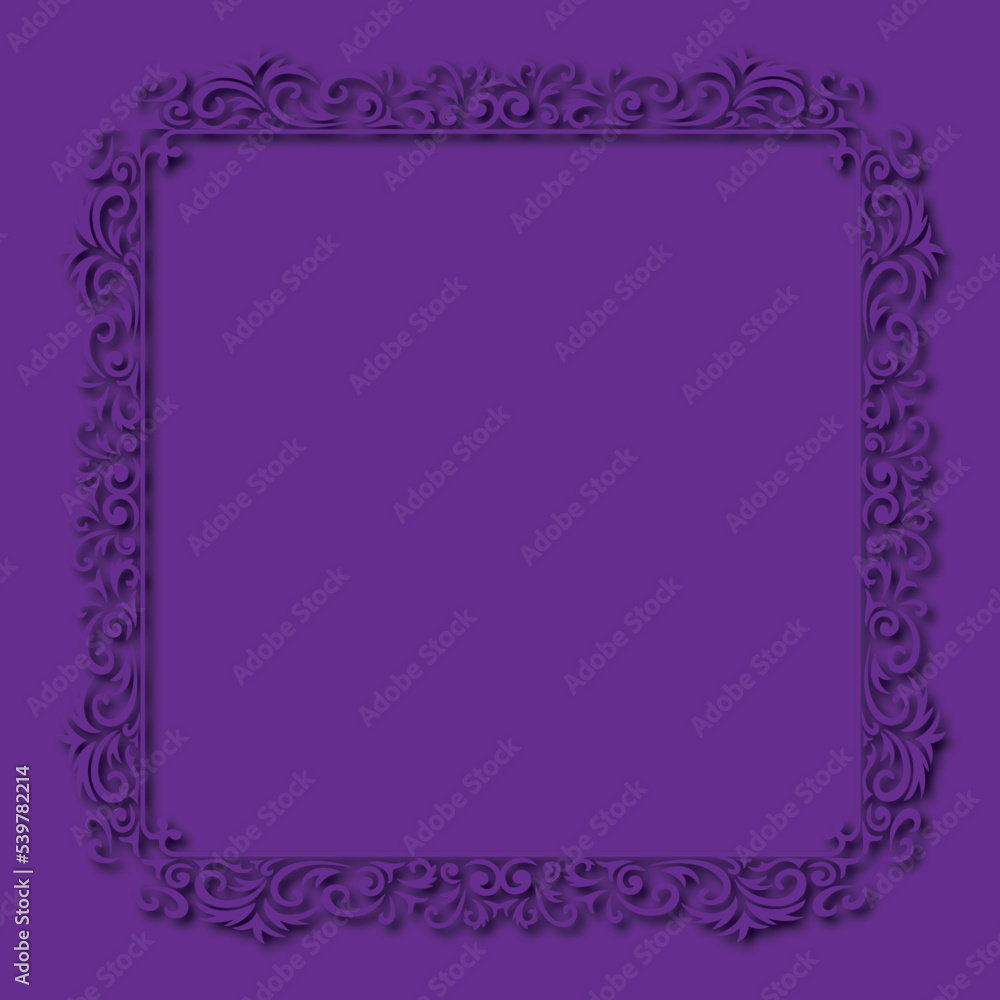 Frame, in the style of an ornament, Vector illustration eps 10, Art.	