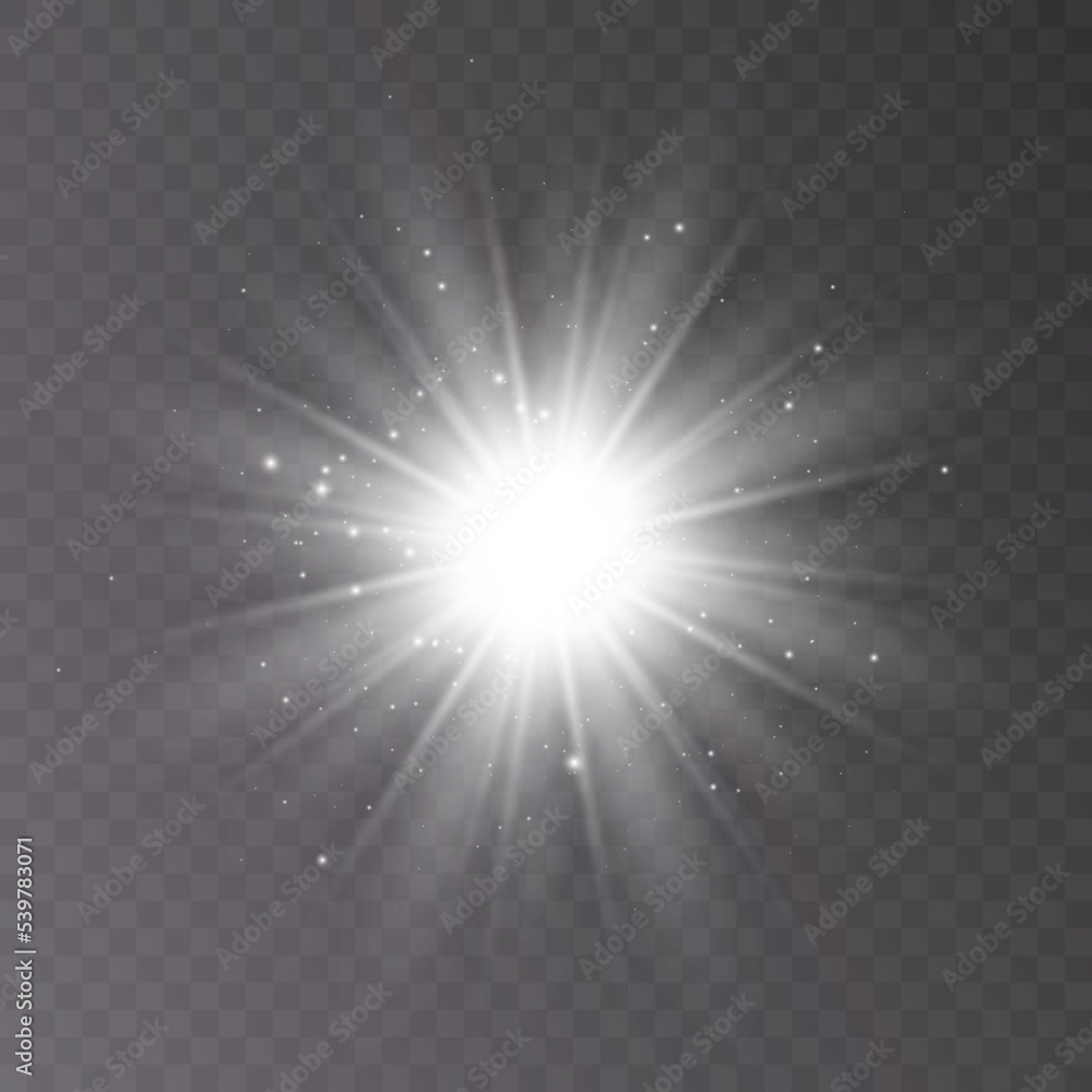 Glowing realistic glare for design work. Twinkling stars.Light PNG effect Glowing realistic glare for design work. Twinkling stars.Light PNG effect