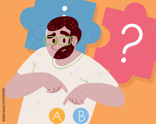man difficult choice