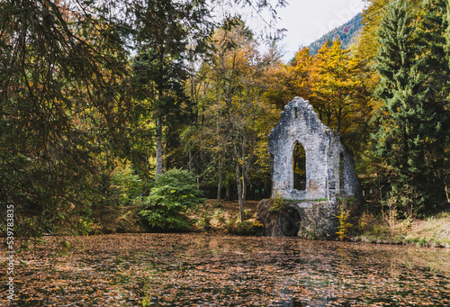 old ruin in autumn forest © ArinaPhotography