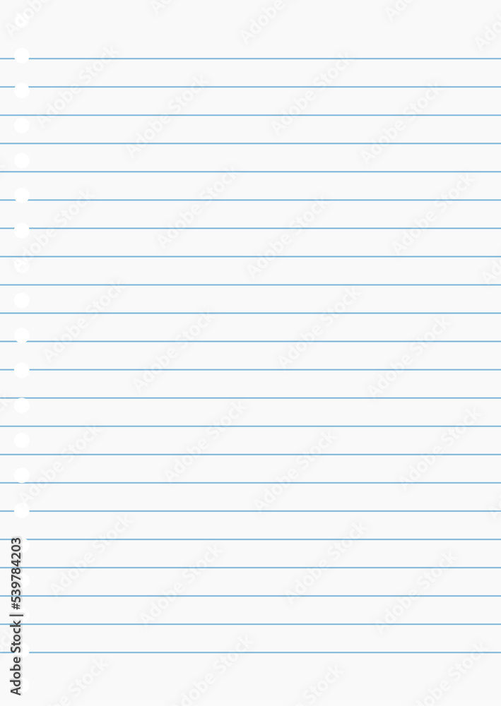 Paper page of notebook. Paper page of notebook.