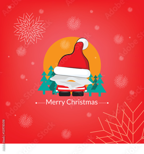  Santa Claus character  with snow ball rain