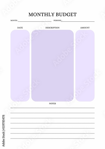 Monthly Budget