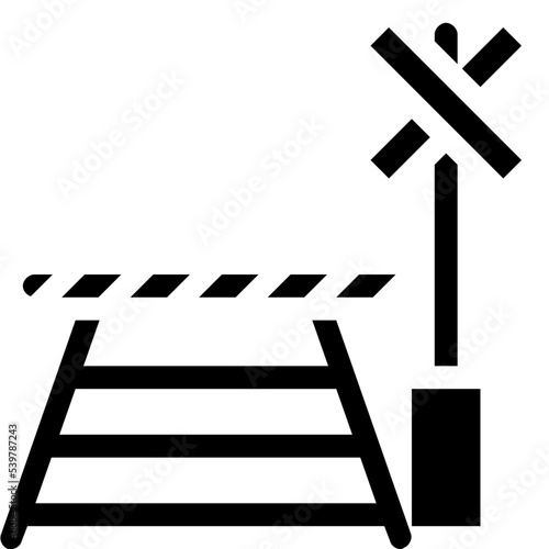 barrier railroad icon