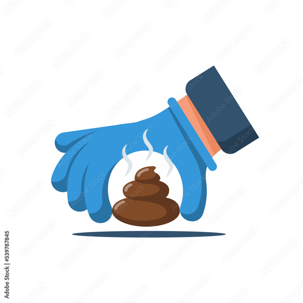 Φωτογραφία Hand holding poop