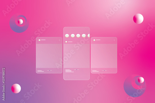 Social media carousel post template